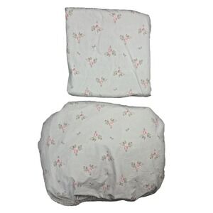 Rachel Ashwell Simply Shabby Chic "Ditsy Flowers" Floral Twin Set Flat Fitted
